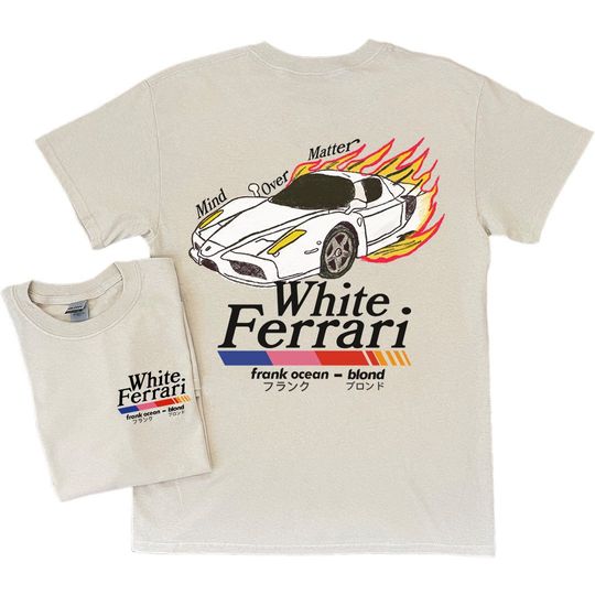 Frank Ocean BLOND WHITE FERRAR! Art Shirt