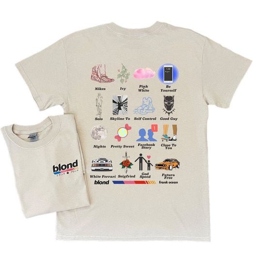 Frank Ocean BLOND Album Short Sleeve T Shirt