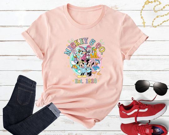 Mickey Co Easter Shirt, Disneyland Easter Bunny Shirt