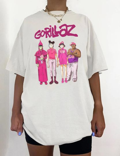 Discover Vintage 90s Gorillaz T Shirt