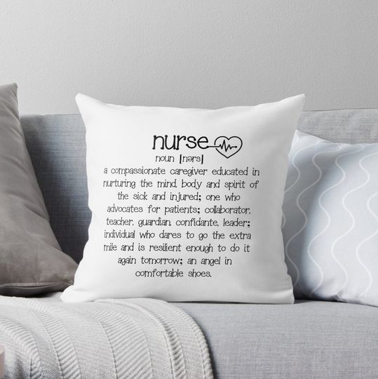 Discover Nurse Throw Pillow