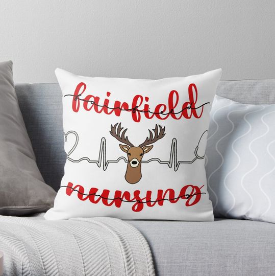 Discover fairfield university stags nursing Throw Pillow