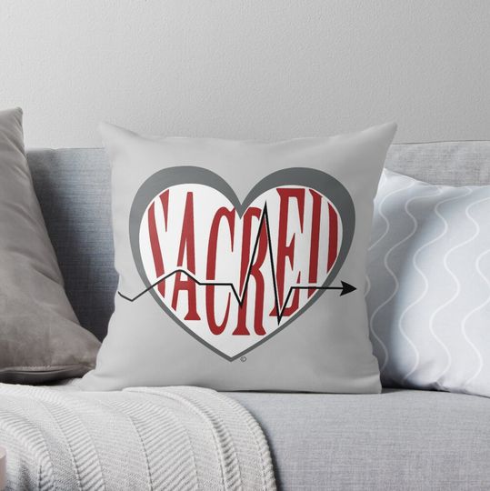 Sacred Heart University Throw Pillow