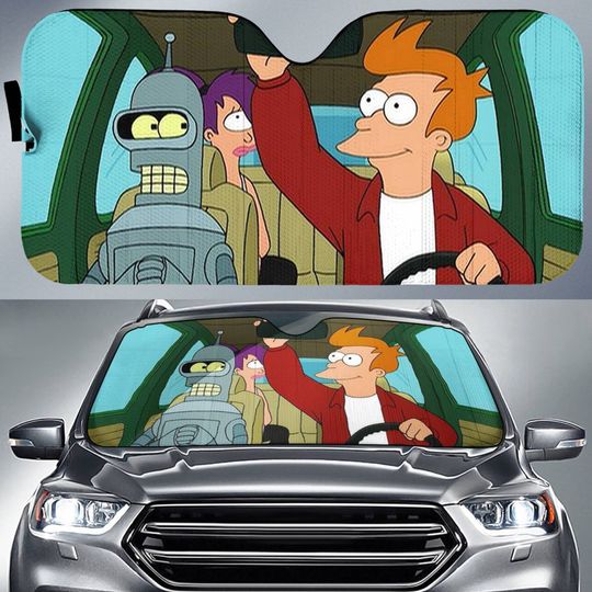 Futurama Car Sunshade Futurama Cartoon Car Sun Shade