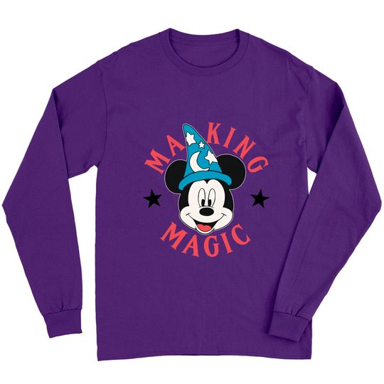 Retro Sorcerer Mickey Making Magic Long Sleeves / Fantasmic Disneyland Long Sleeves