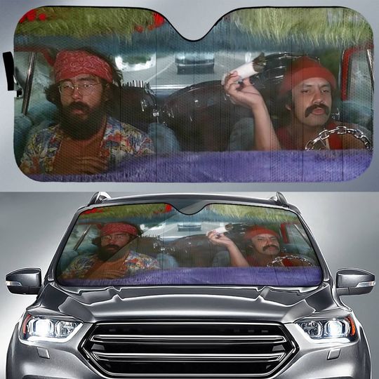 Cheech And Chong Car Sun Shade Cheech Chong Car Sun Shade