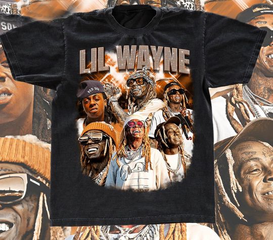 Lil Wayne T-Shirt, Lil Wayne Bootleg T-Shirt, Lil Wayne hip hop tee