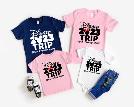 Discover Disney 2023 Trip Shirt, Disney Custom Family Name Shirt, Disney Family Vacation Shirt