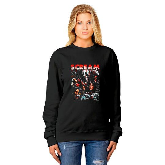 Retro 90s Scream Movie Sweatshirt, Ghostface Scream Movie Sweatshirt