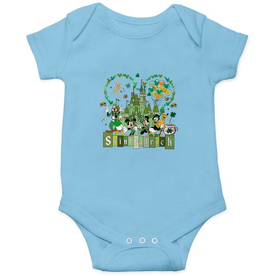 Disneyland St Patricks Day Onesies, Mouse and Friends St Pattys Day Onesies, Disney Irish Onesies