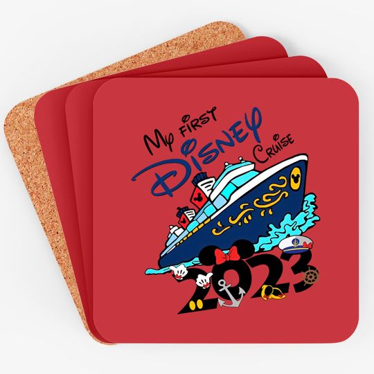 My First Disney Cruise 2023 Coasters, Unisex Disney Cruise Coasters