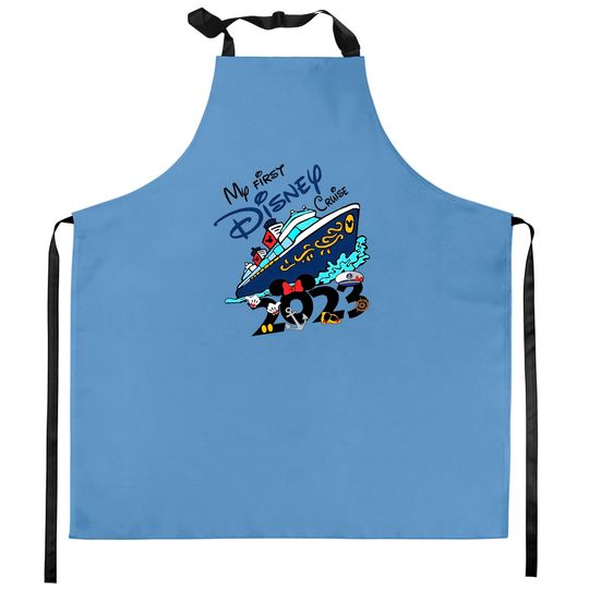 My First Disney Cruise 2023 Kitchen Aprons, Unisex Disney Cruise Kitchen Aprons