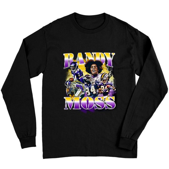 Randy Moss Long Sleeves, Vintage Randy Moss 90s Style Rap Long Sleeves