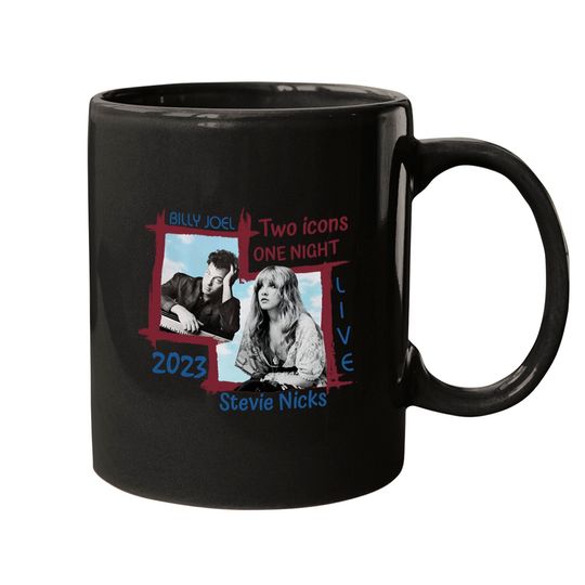 Billy Joel Stevie Nicks Mugs, Billy Joel Concert Mugs, Stevie Nicks Tour Mugs