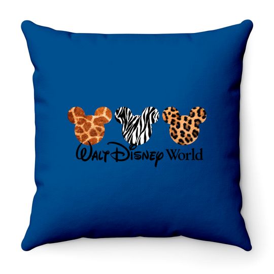 Disney Animal Kingdom 50 Magical Years Disneyworld Throw Pillows, WDW 50th Anniversary Throw Pillows