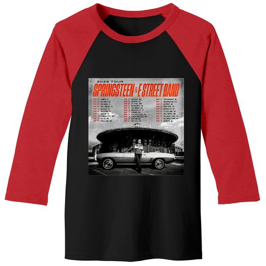 Bruce Springsteen 2023 Tour Baseball Tees, Springsteen n E Street Band Tour Baseball Tees, Rock Tour 2023 Baseball Tees