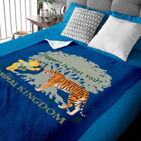 Disney Pooh Tigger is that you Baby Blankets, Vintage Pooh Animal Kingdom Baby Blankets