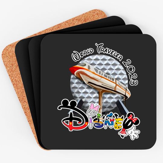World Traveler 2023 Epcot family Coasters, World Traveler 2023 Disney Epcot Group Coasters