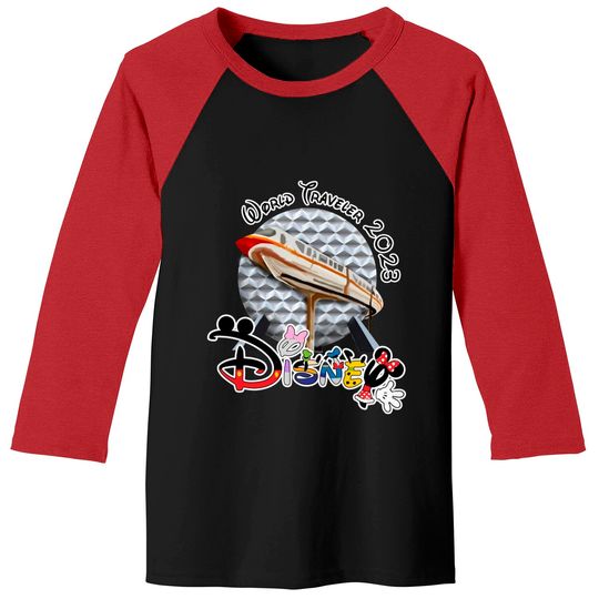 World Traveler 2023 Epcot family Baseball Tees, World Traveler 2023 Disney Epcot Group Baseball Tees