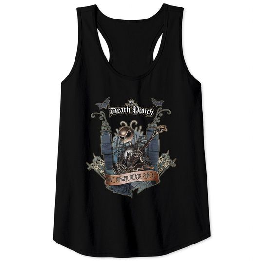 Five Finger Death Punch Halloween Jack Skellington Tank Tops