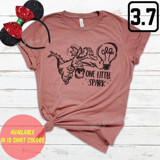 Cute Figment T-shirt - One Little Spark Shirt -  Disney Vacation Shirts