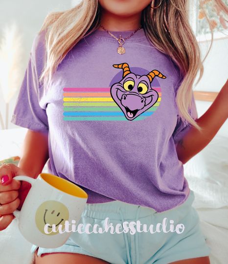 Discover Disney vintage shirt - Disney figment shirt - Disney Epcot shirt
