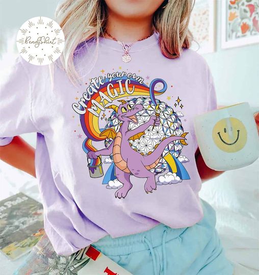 Create your own magic Figment shirt, Disney Epcot center shirt