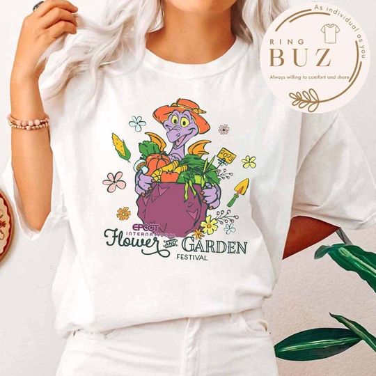 Disney Figment Shirt, Disney Epcot International Flower and Garden Festival 2023 Shirt