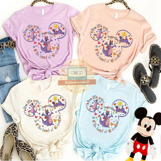 Figment Shirt, Disney Figment Shirt, One Little Spark Shirt, Epcot Shirt