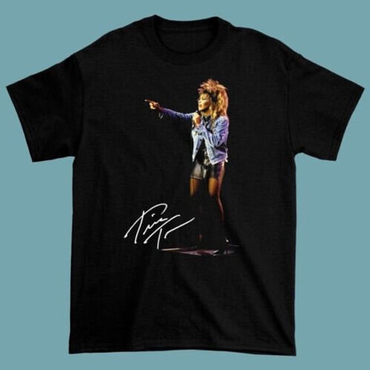 Tina Turner T-Shirt, Tina Turner Singer Signed T-Shirt
