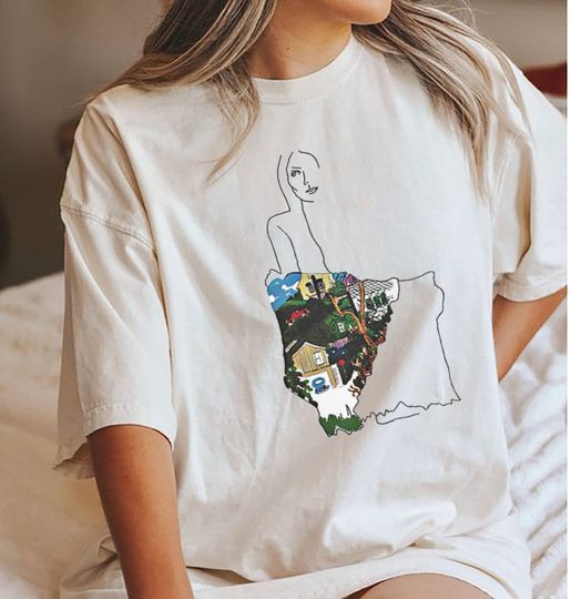 Ladies of Canyon Joni Mitchell Folk Tee Top Retro Cool Vintage Style T shirt