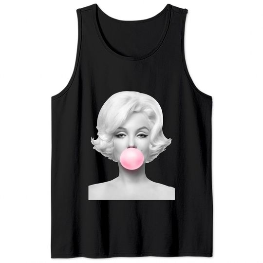 Marilyn Monroe bubblegum Tank Tops