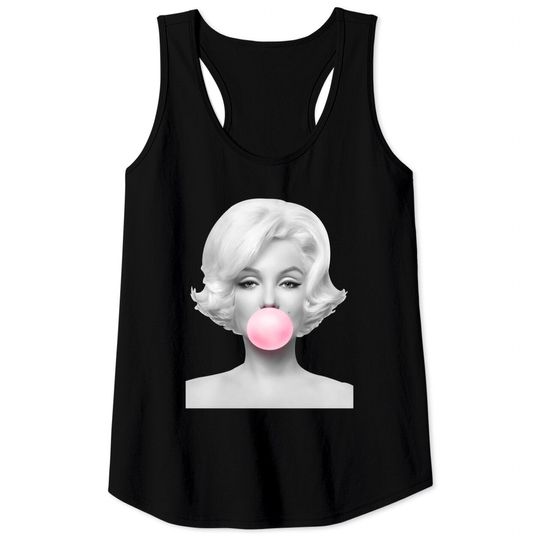 Marilyn Monroe bubblegum Tank Tops