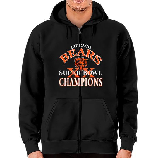 Vintage 1985 Chicago Bears Zip Hoodies