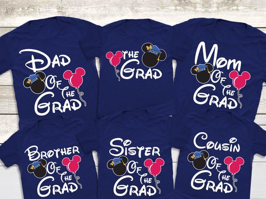 Disney Family Of The Grad Shirts, Class of 2023 Graduation Gift, Senior shirt, Disney Family shirts