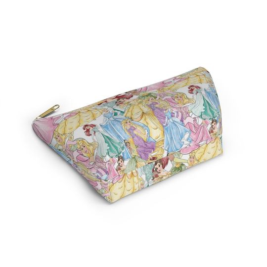 Disney Accessory Pouch, Magic Kingdom Travel Pouch, Princess Cosmetic Bag