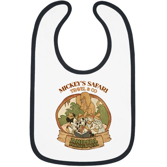 Retro Disney Animal Kingdom Bibs, Disney Family Vacation Bibs,Vintage Disney Safari