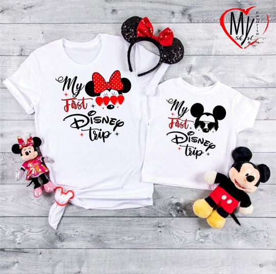 My first Disney Trip shirt, Family Disney Vacation Shirt, Disneyworld shirt, Disneyland Shirt, Family Trip Shirt