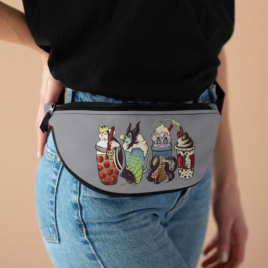 Disney Villain Fanny Pack, Halloween Villain Disney Waist Bag
