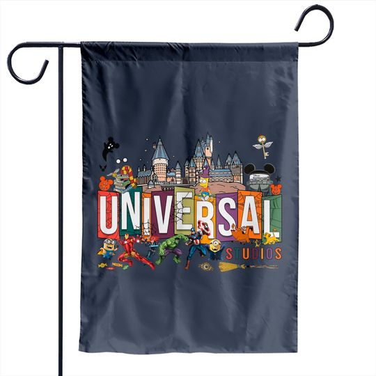 Universal Studio Trip Garden Flags, Universal Studios Garden Flags, Disney Trip Garden Flags, Universal Studios Group Garden Flags