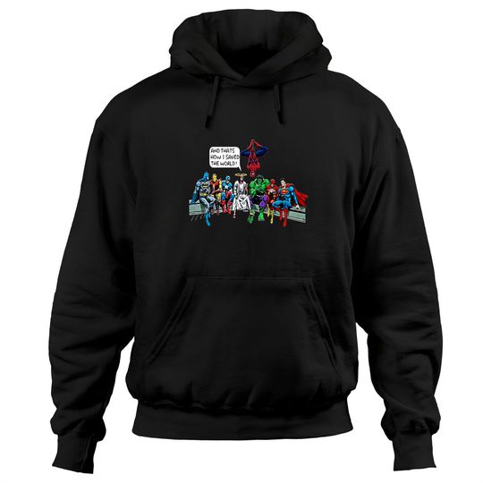 Discover Jesus & marvel Superheroes And That's How I Saved The World Hoodies