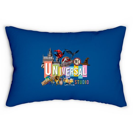 Universal Studios Lumbar Pillows, Universal Studios Family Lumbar Pillows, Disney Universal Lumbar Pillows