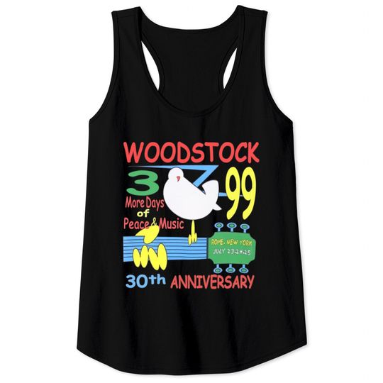 1999 Woodstock 30th Anniversary Concert Tank Tops, Woodstock Tank Tops