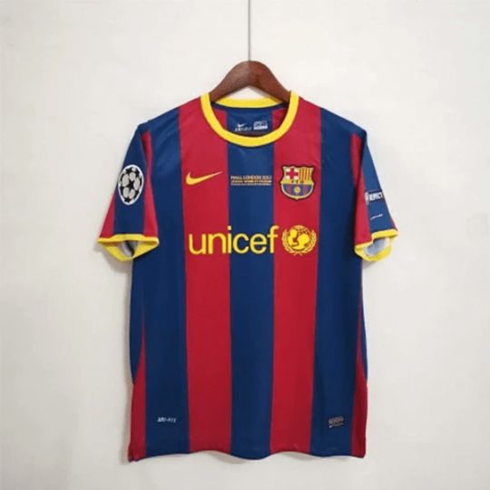 Barcelona 2010 Champions League Home 10 Messi Retro Football Shirt