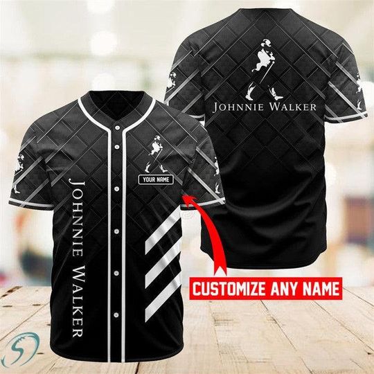 Personalized Vintage Johnnie Walker Jersey Beer Lovers Shirt, Johnnie Walker Baseball Jersey