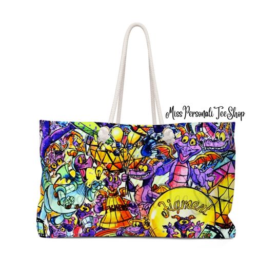 Imagination Figment Sketch Epcot - Weekender Bag - Disney World Travel Bag