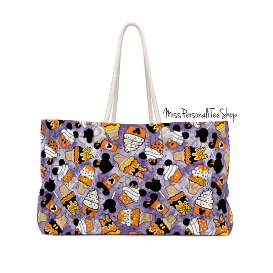 Disney Mickey Halloween Snacks - Weekender Bag - Disney World Travel Bag