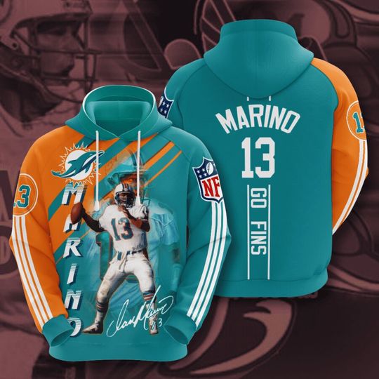 Miami Dolphins 3D Hoodie