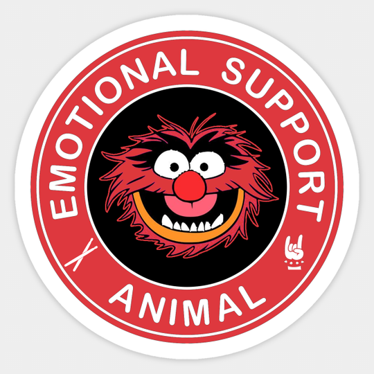 Discover Muppets Emotional Support Animal - Muppets - Sticker