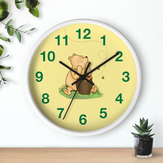 Disney Winnie the Pooh Wooden Clock, Disney Clock, Disney Winnie the Pooh Gift